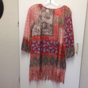 French Blue Women’s 3X Multi Color Top Tunic